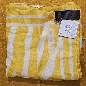 Coach Legacy Soho Zebra 100% Silk Scarf